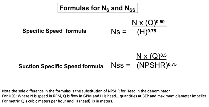 The formulas for the calculations of NS and NSS