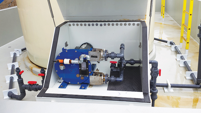 Peristaltic pumps are ideal for various chemical-handling applications in wastewater treatment